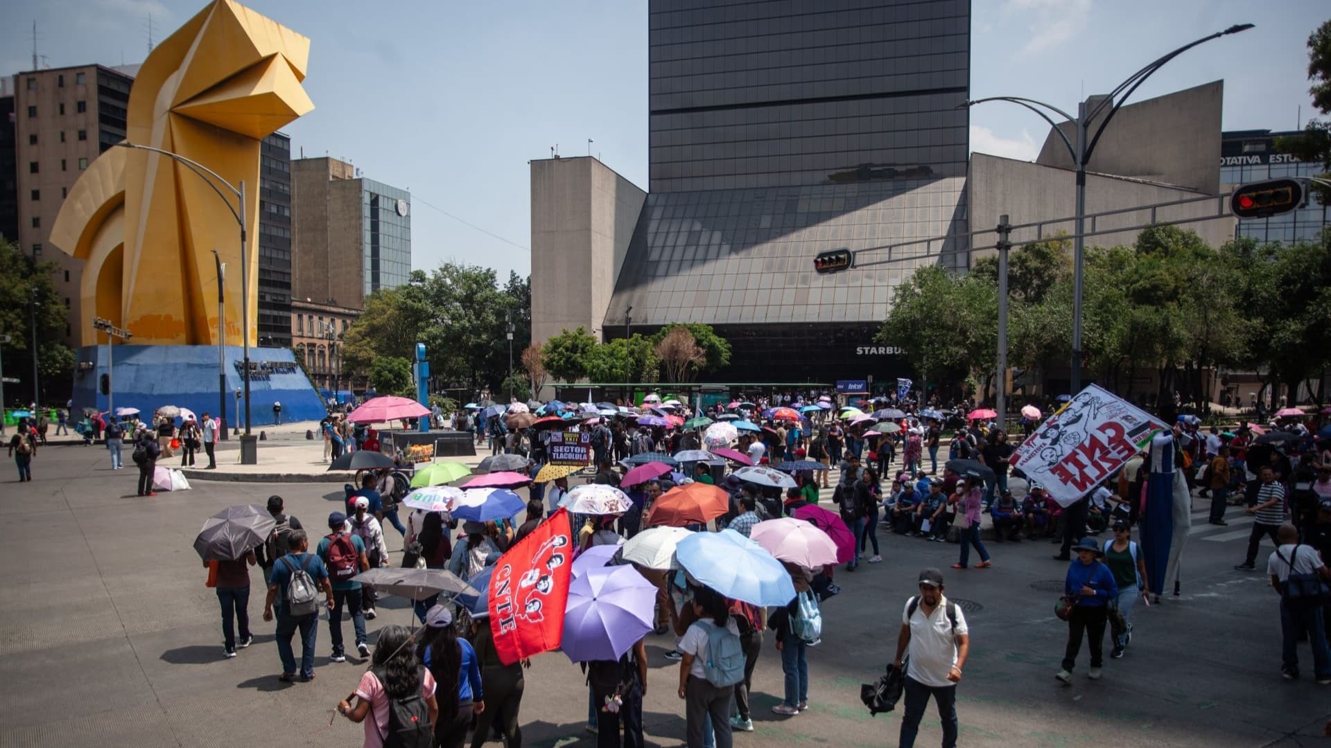 CNTE realiza bloqueos en CDMX