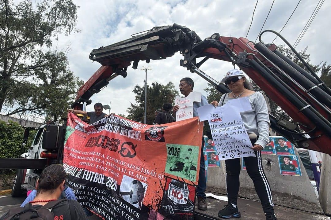 Protesta de la CNTE en estadio sede CDMX hoy 17 de junio 2026