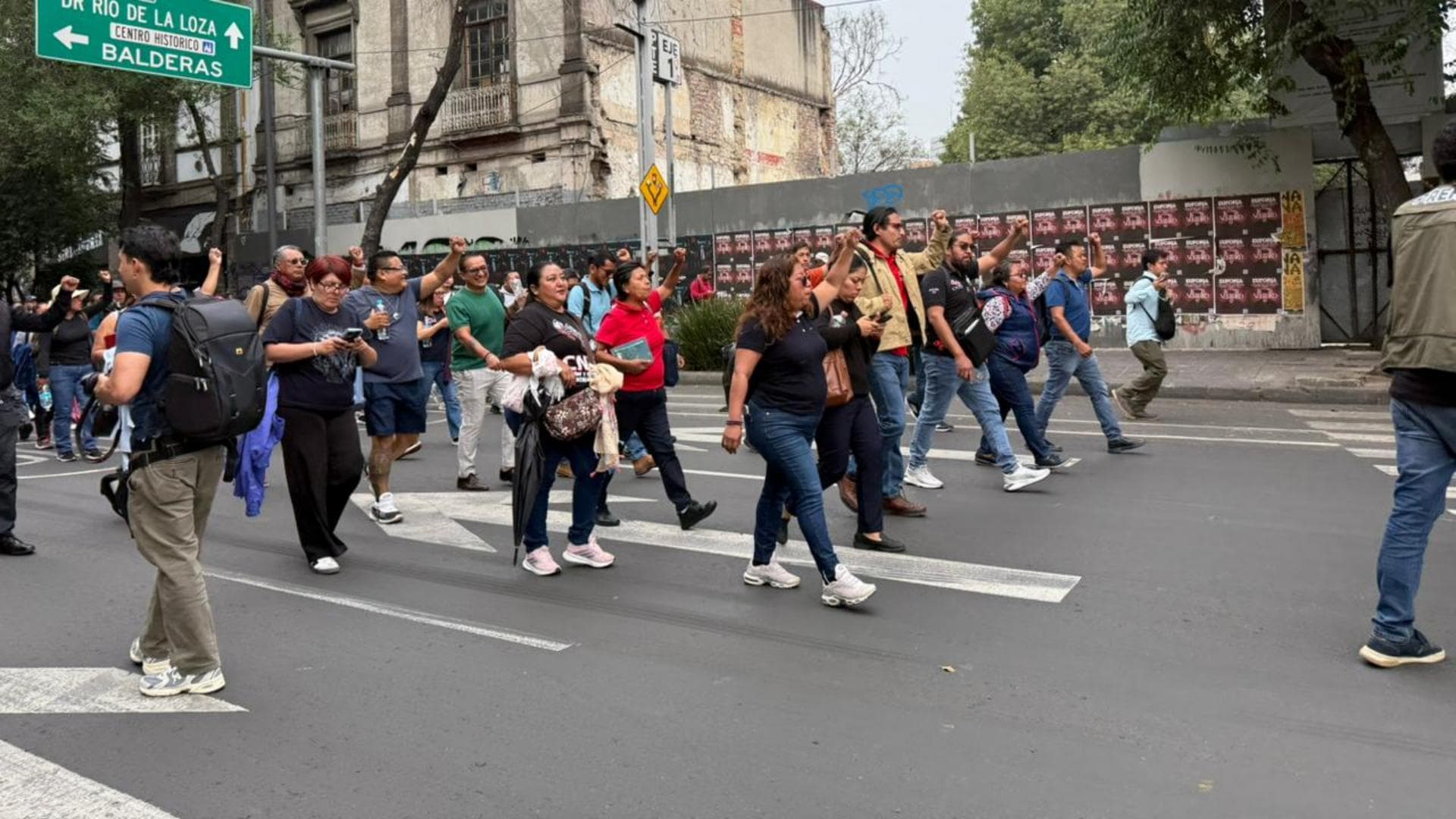 Protesta de la CNTE en CDMX el 27 de mayo de 2026