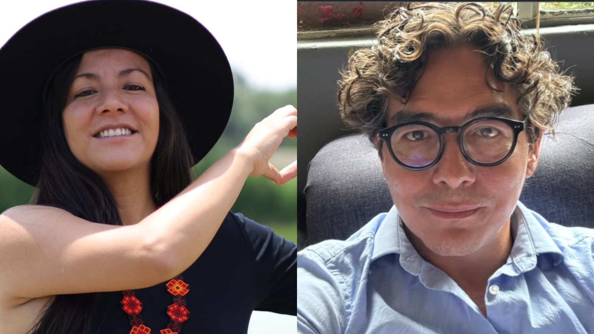 Ximena Guzmán Cuevas y José Muñoz Vega, colaboradores de la jefa de Gobierno de la Ciudad de México, Clara Brugada. Foto: Gobierno CDMX