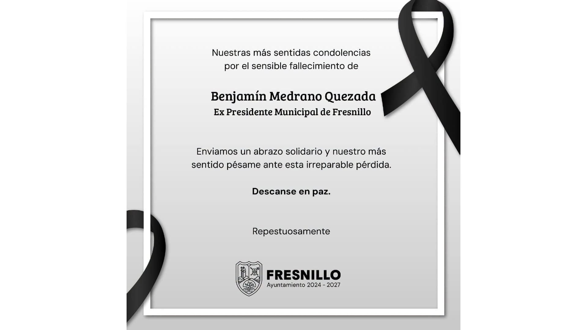 Condolencias Fresnillo