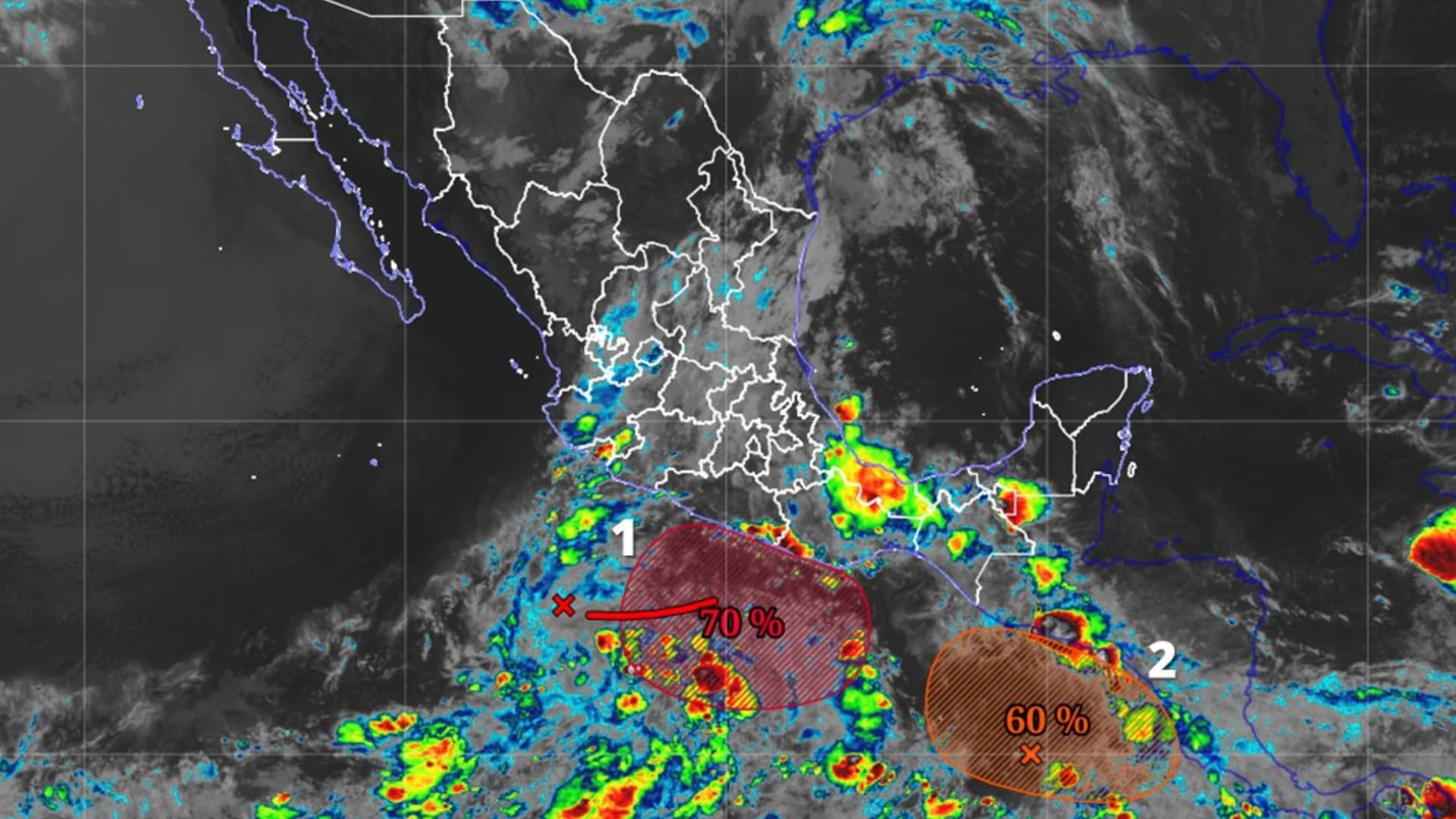 Conagua Vigila Dos Fenómenos Que Podrían Convertirse en Ciclones; ¿Dónde Se Ubican?