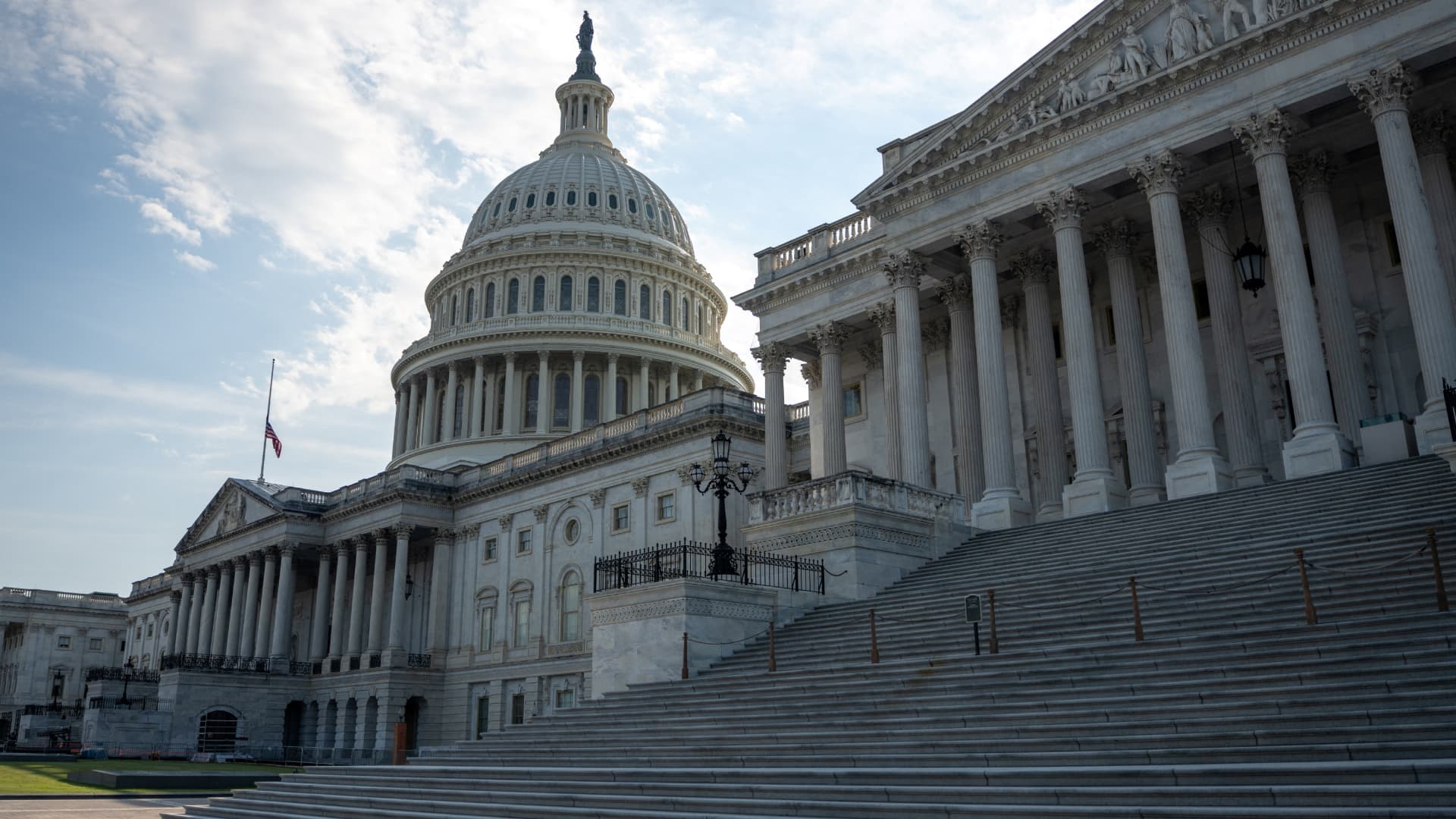 Exterior del Capitolio de Estados Unidos.