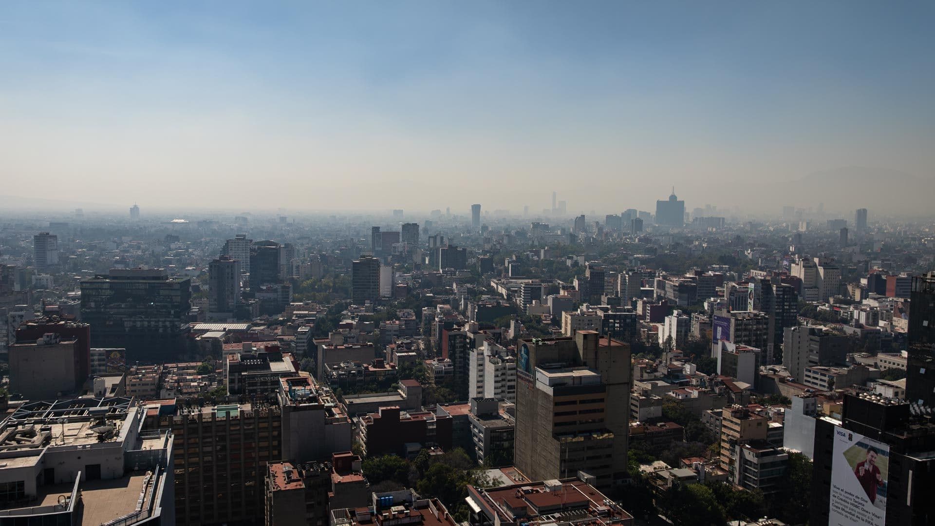 Vista panorámica de la Ciudad de México