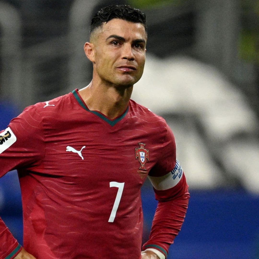 Cristiano Ronaldo durante un partido con Portugal