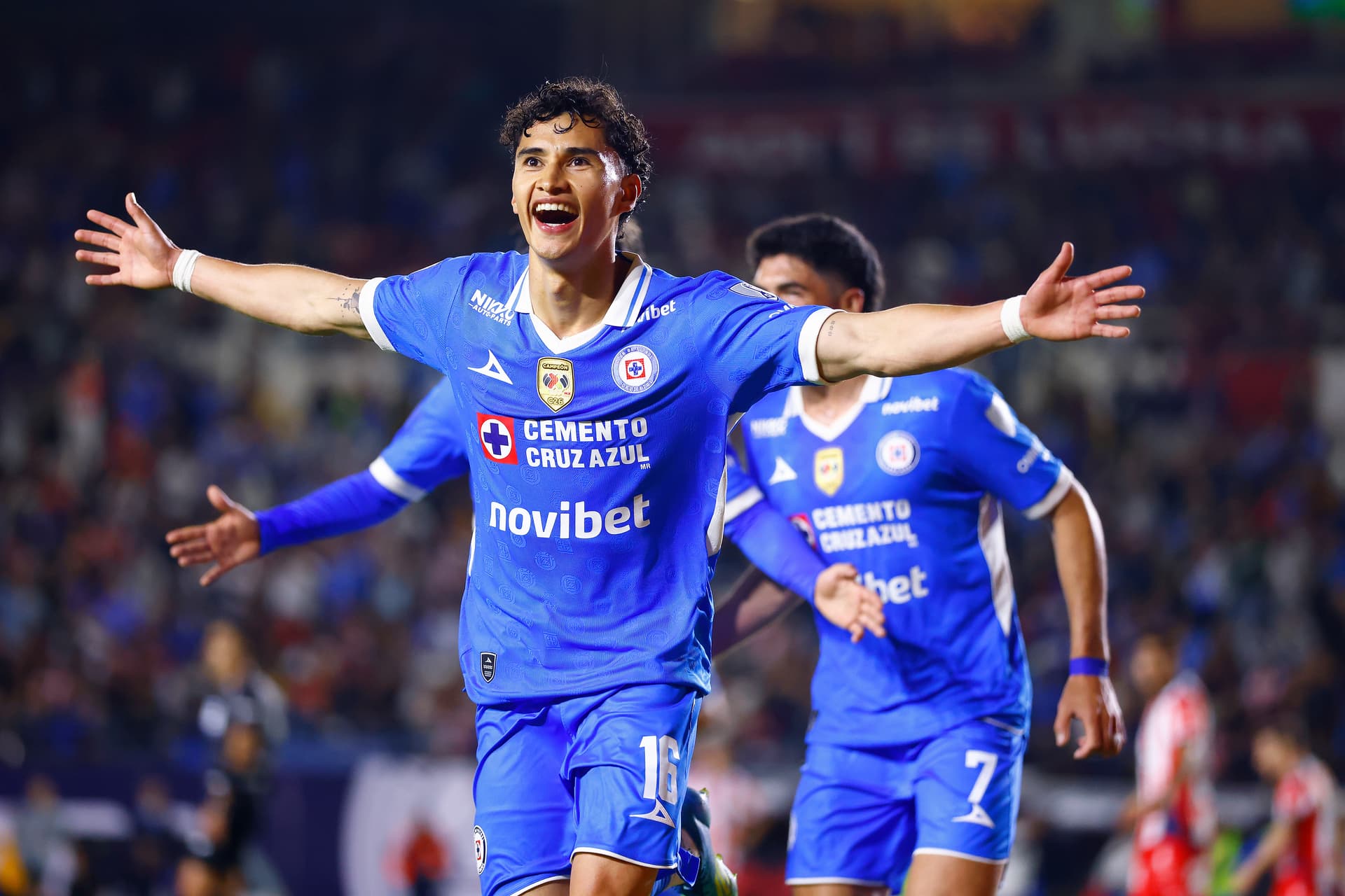 Jeremy Márquez, jugador de Cruz Azul, en un partido del Apertura 2026 de la Liga MX
