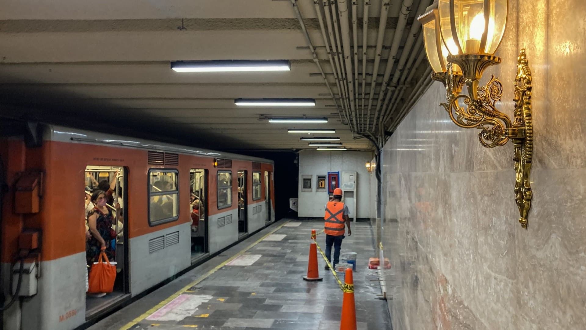 Trabajos de remodelación del Metro CDMX