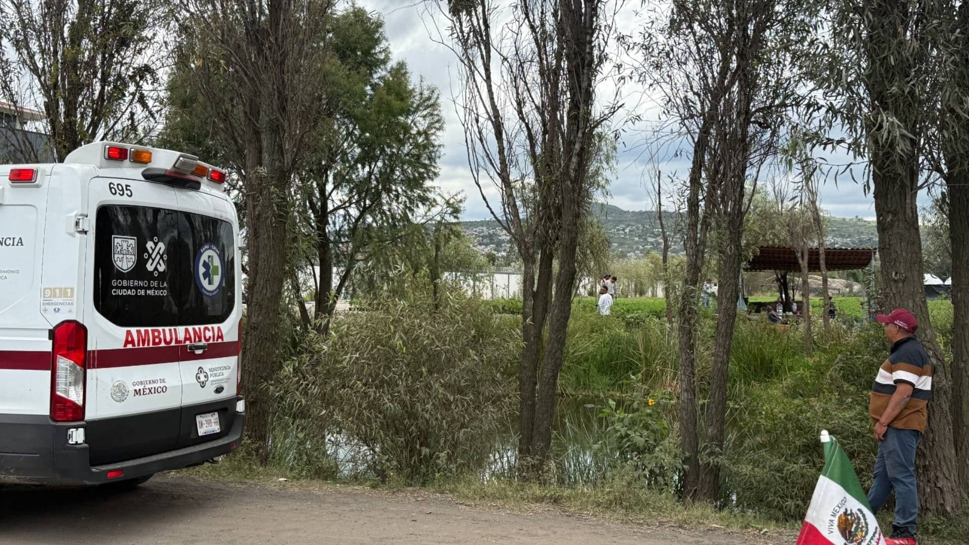 Cuerpo flotando en Canala de Chalco
