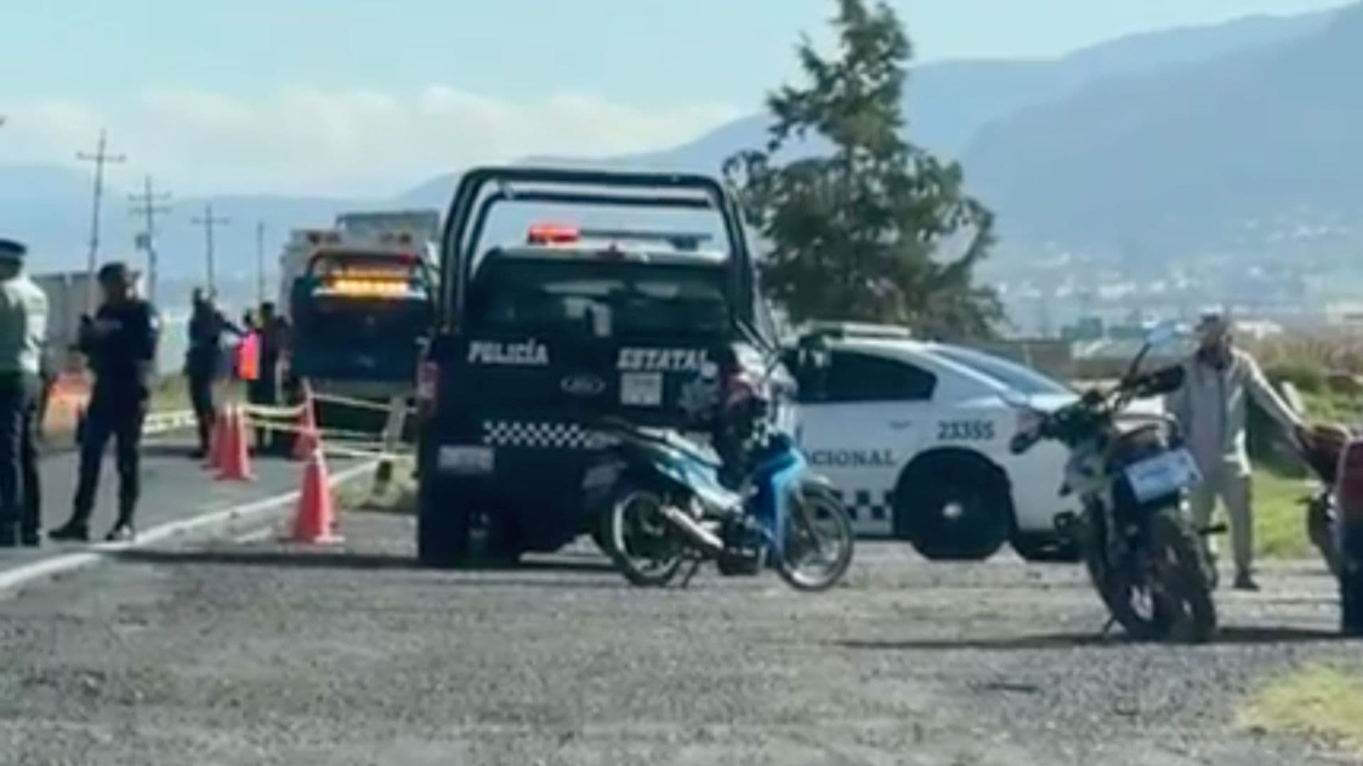Dos Cuerpos Muertos Embolsados Colonia La Cañada Carretera Apan Calpulalpan Tlaxcala