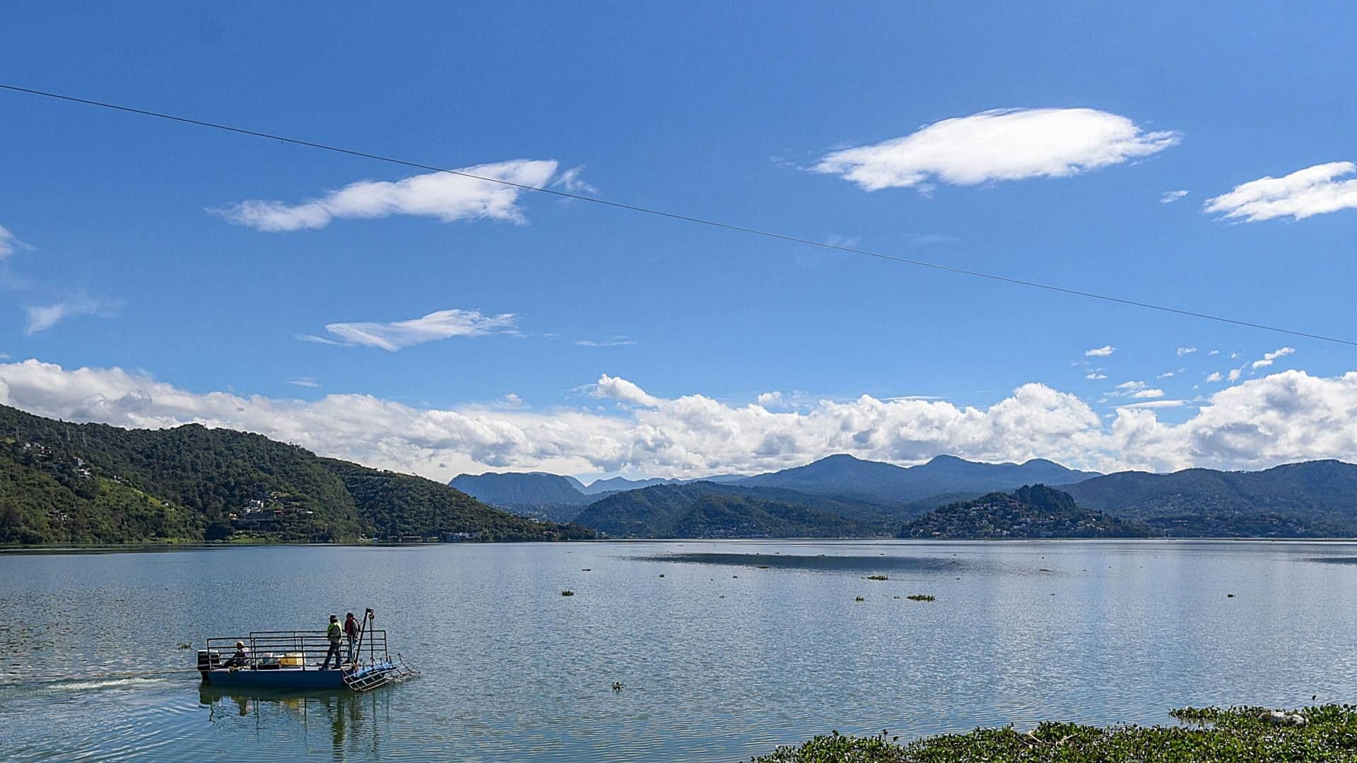 Presa Valle de Bravo del Sistema Cutzamala en octubre 2025. Foto: Cuartoscuro | Archivo