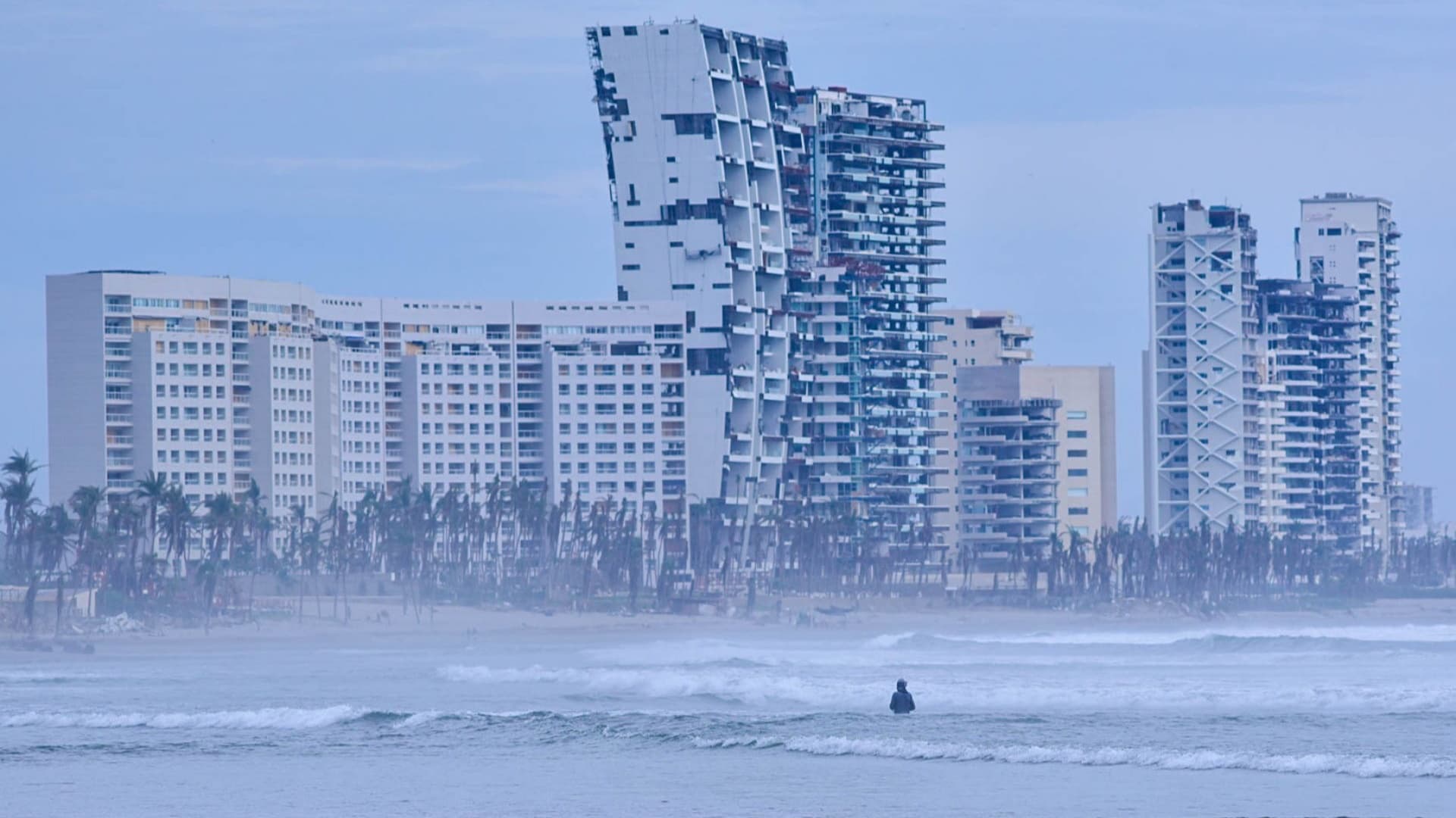 Daños por el huracán Otis en Acapulco, Guerrero, en octubre de 2023