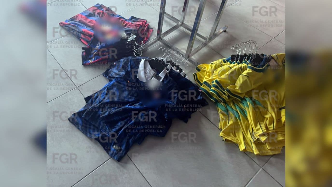 Playeras decomisadas