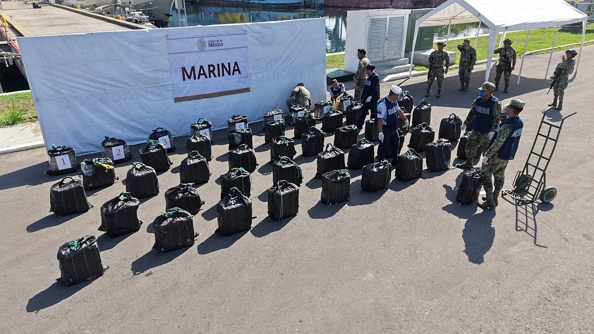 Decomiso de cocaína en Chiapas en julio 2026. Foto: Gabinete de Seguridad