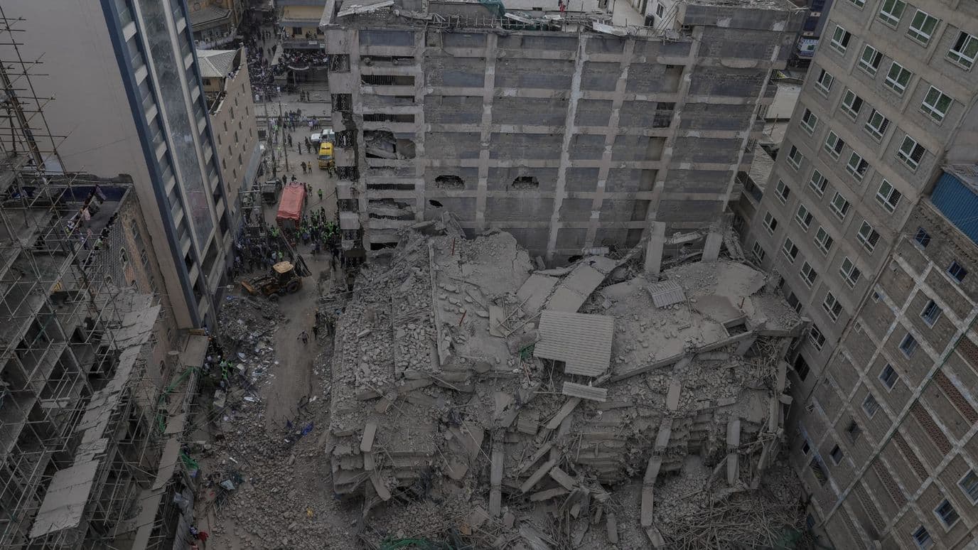 Derrumbe de edificio en Nairobi