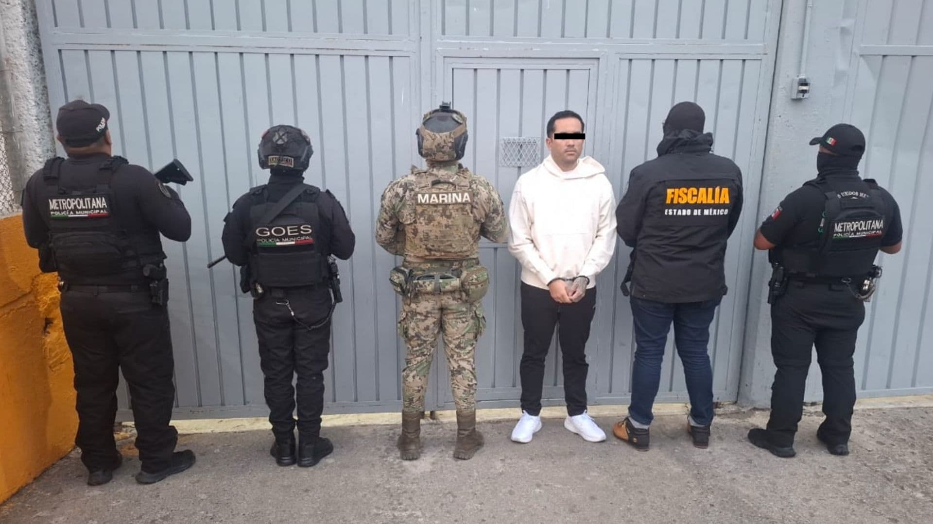 Detención de David 'N', alias 'Ocra', en CDMX