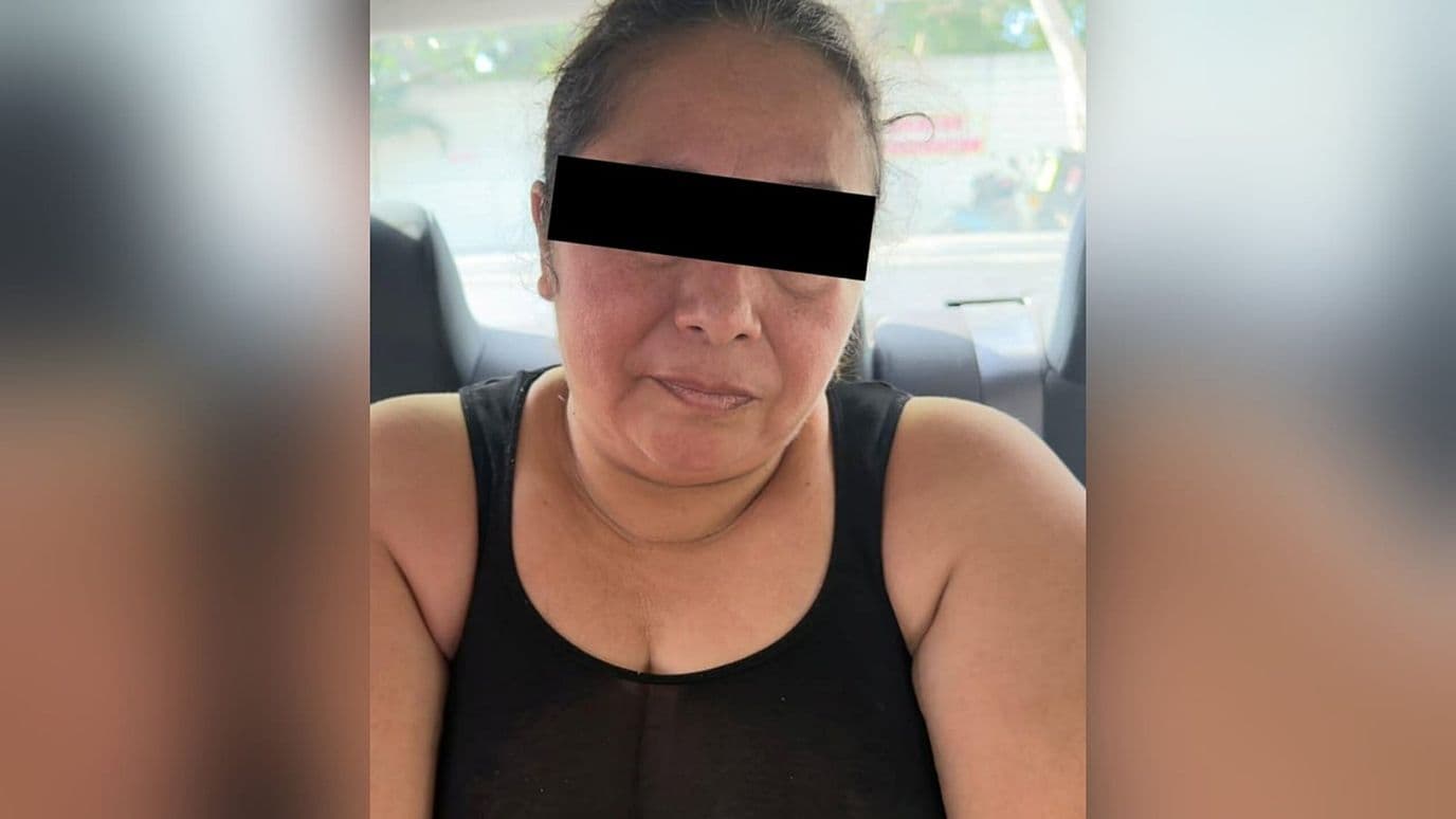 Noemí ‘N’, identificada como operadora de una célula delictiva. Foto: Gabinete de Seguridad