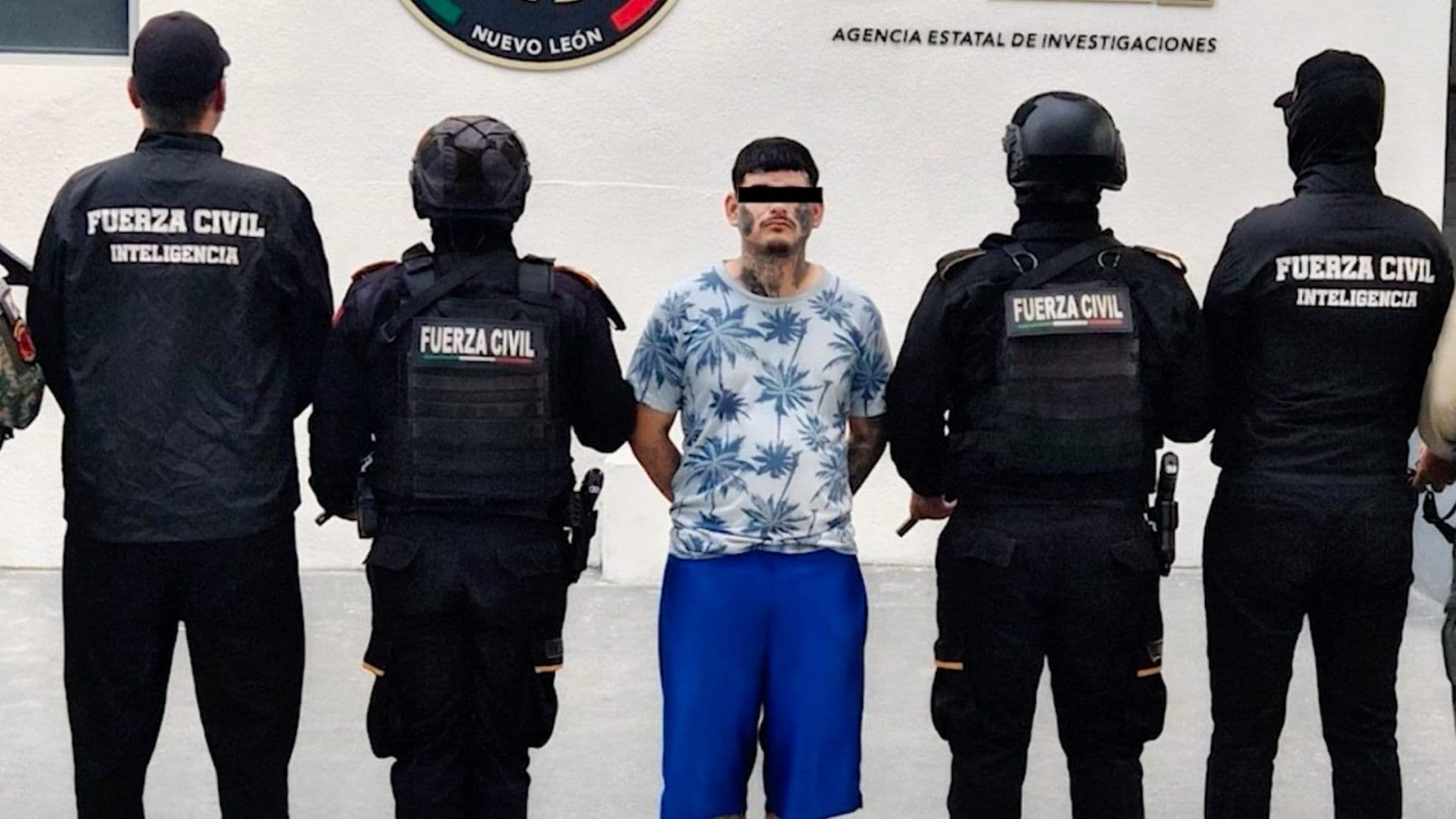Brian 'N', presunto líder criminal detenido en Nuevo León
