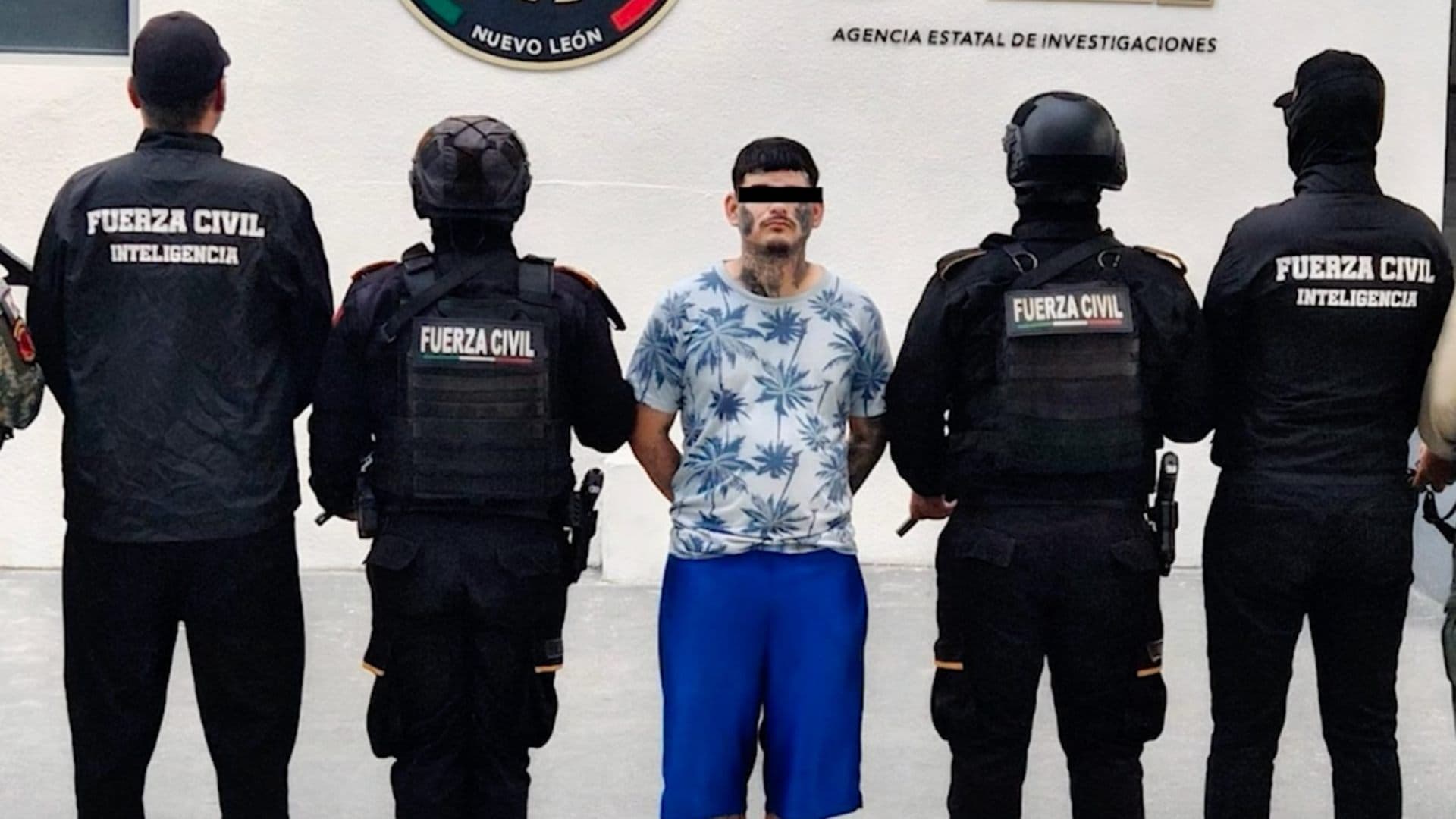 Brian 'N', presunto líder criminal detenido en Nuevo León