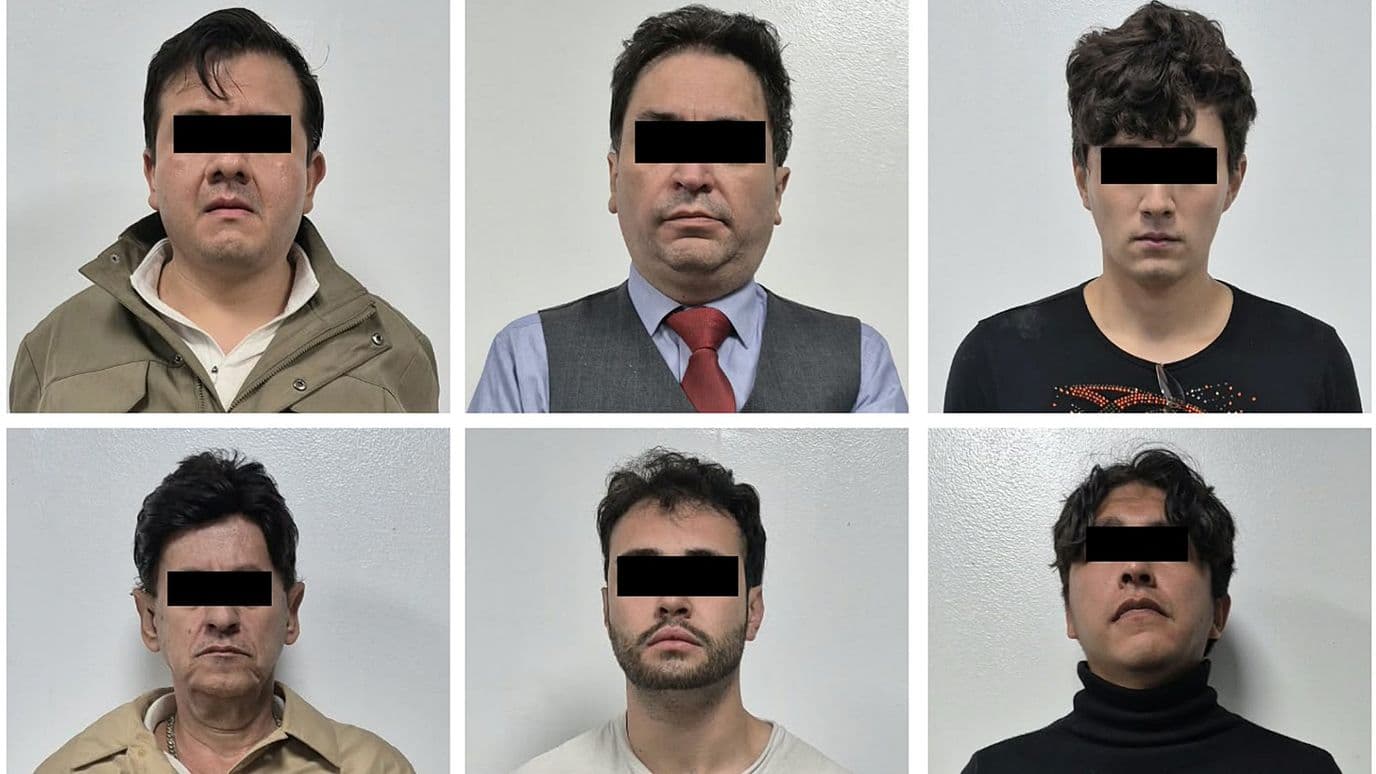 Personas detenidas durante cateo en Gustavo A. Madero, CDMX. Foto: X @PabloVazC