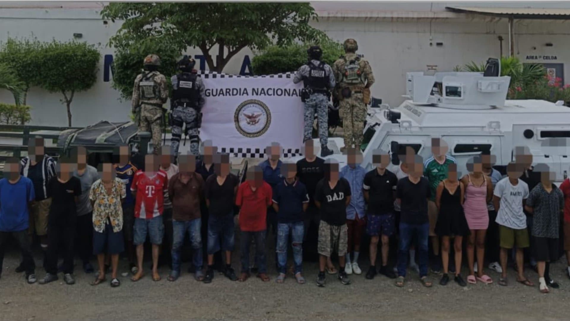 Detenidos operativo de seguridad en zona rural de Mazatlan, Sinaloa