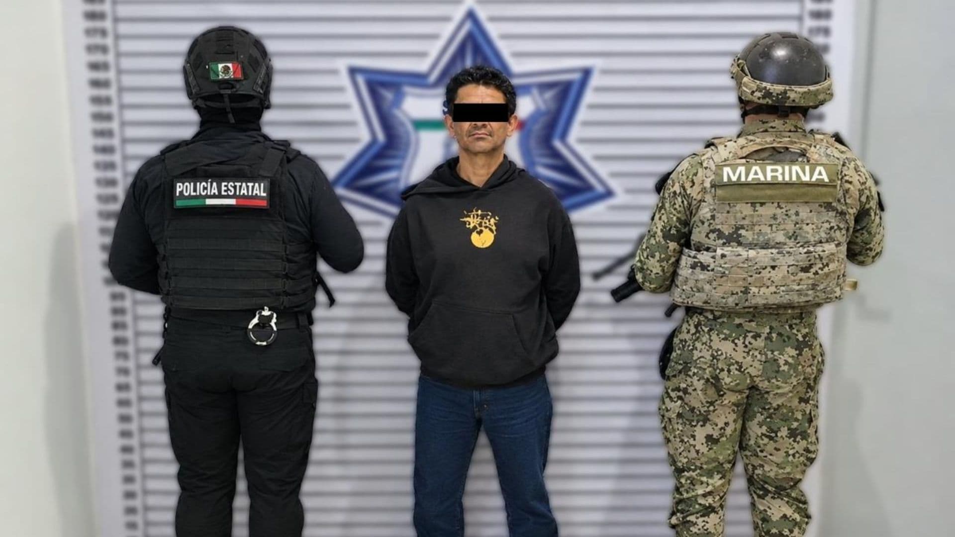 Integrantes de grupo delictivo detenidos en Puebla.