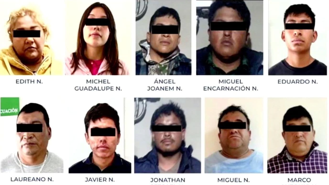 Caen once integrantes de 'Los Gutiérrez' tras seis cateos Chignahuapan, Puebla.