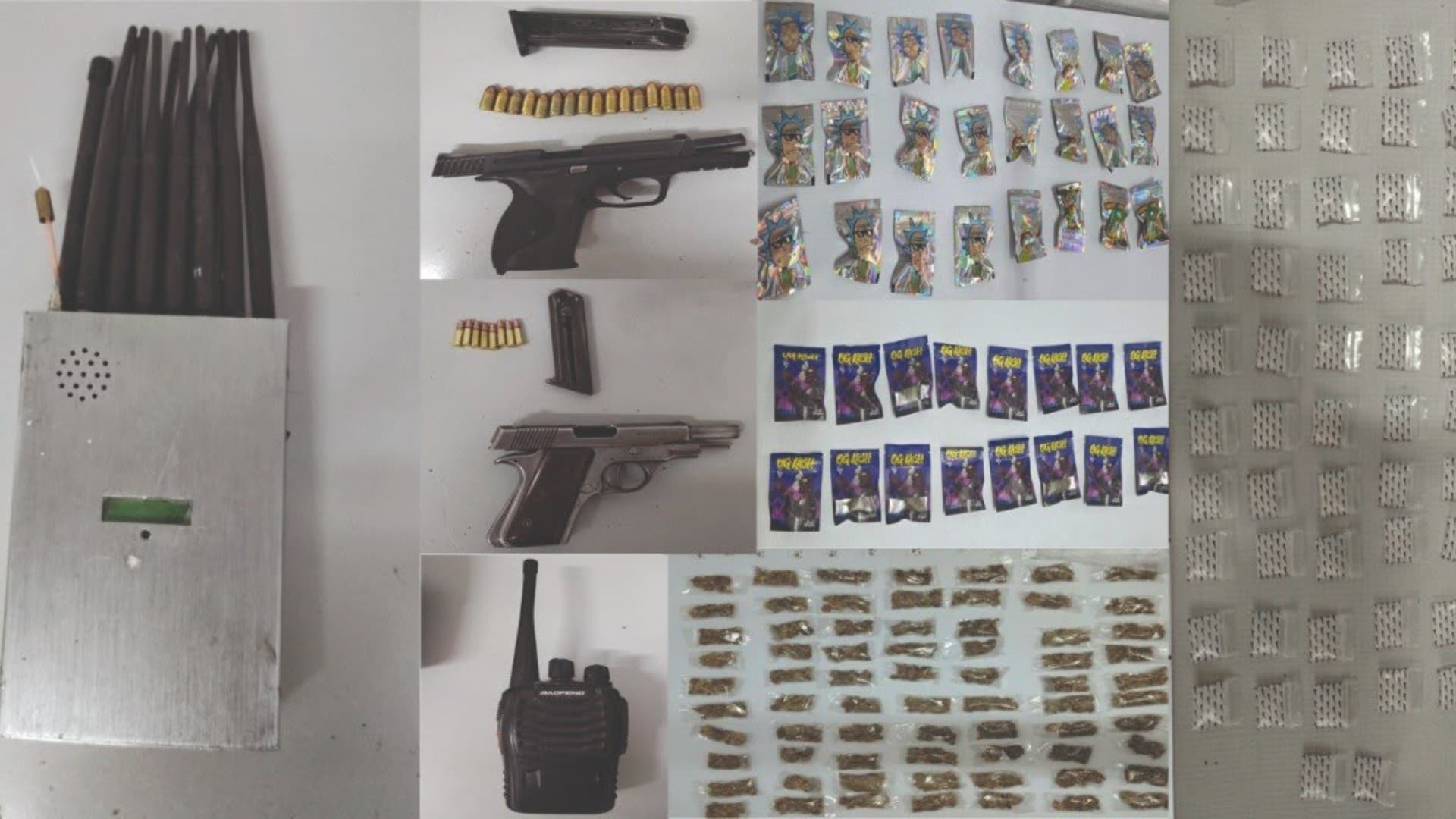 Aseguran armas y drogas durante operativo en Huixcolotla.