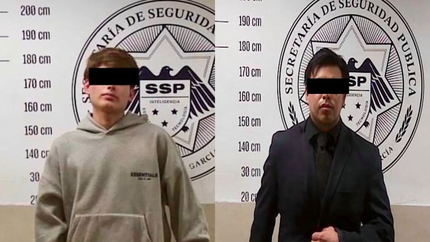 Detienen a Dos Hombres por Presuntamente Robar en Plazas Comerciales en San Pedro, NL