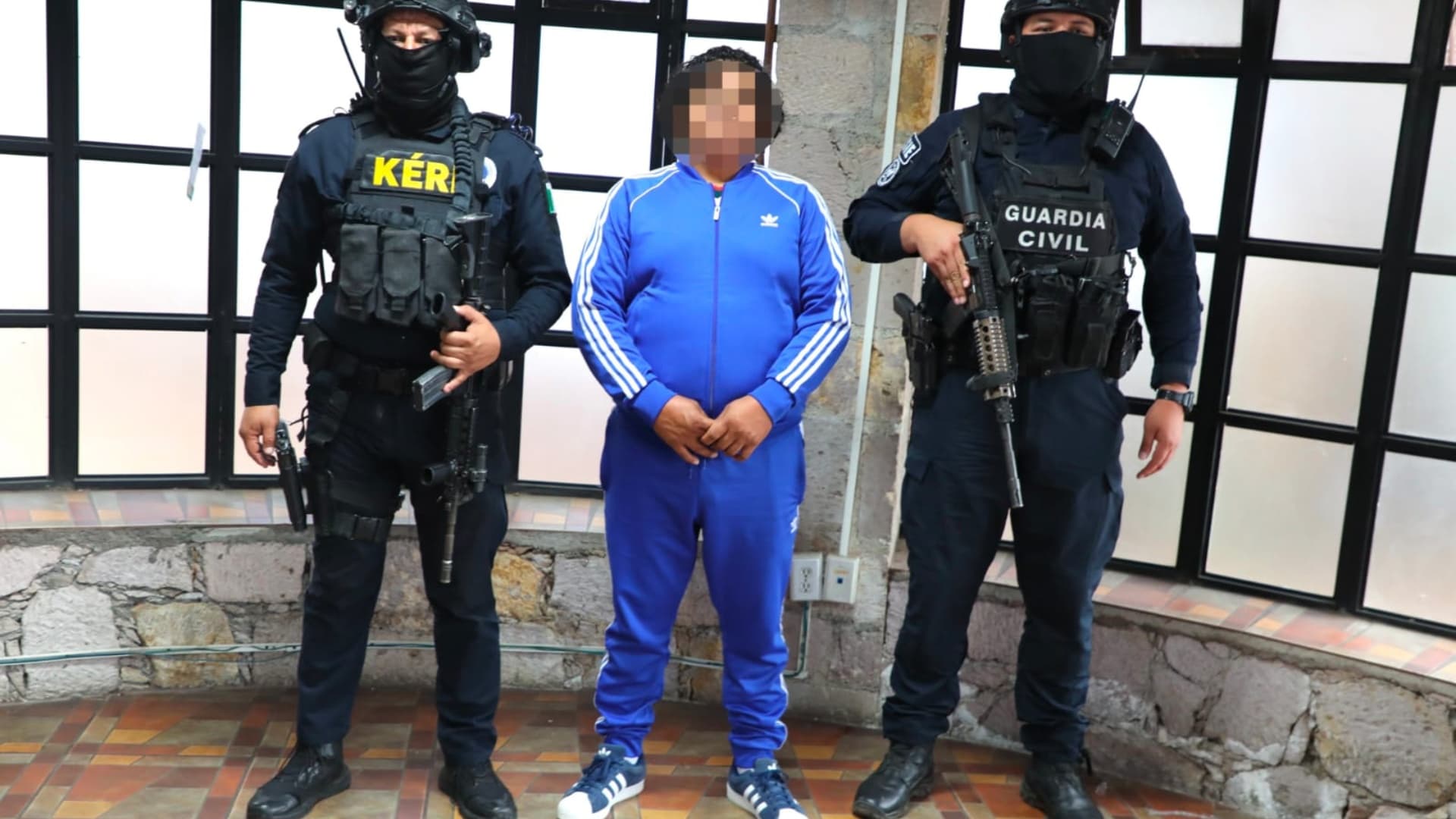 Detención de Alfredo “N”, alias “Sierra 2”, integrante de grupo generador de violencia en Morelia, Michoacán. Foto: Gabinete de Seguridad de México