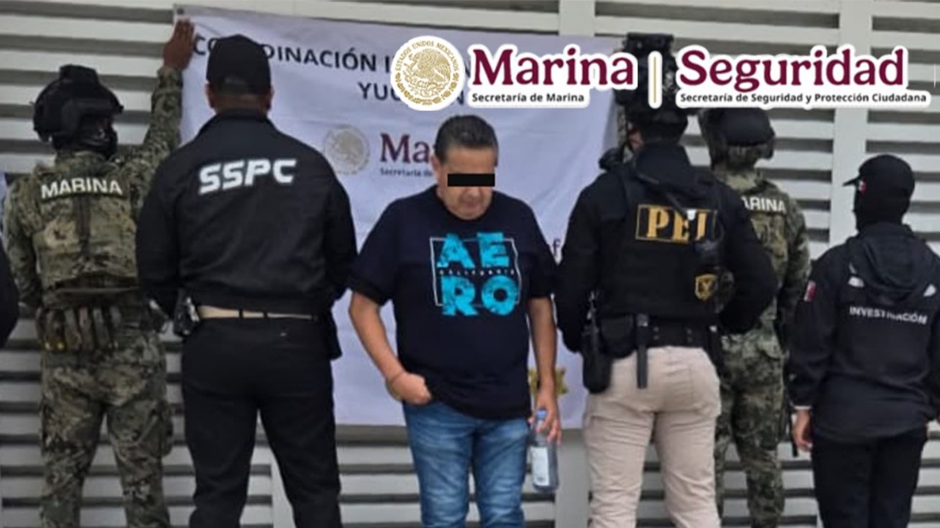 Detienen a presunto operador financiero de grupo delictivo en Yucatán.