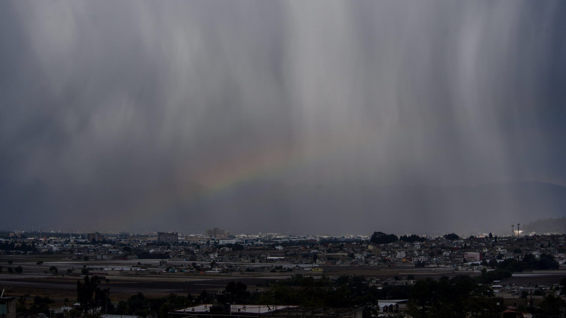 Tormenta en el Valle de México en marzo 2026.