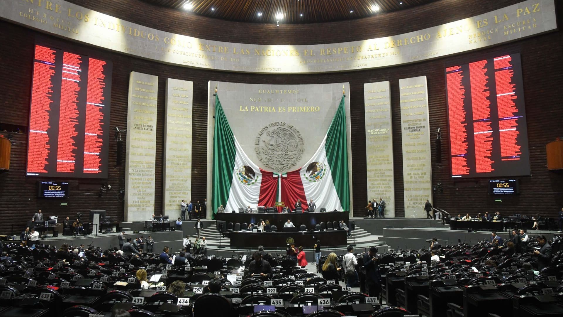 Sesión en la Cámara de Diputados.