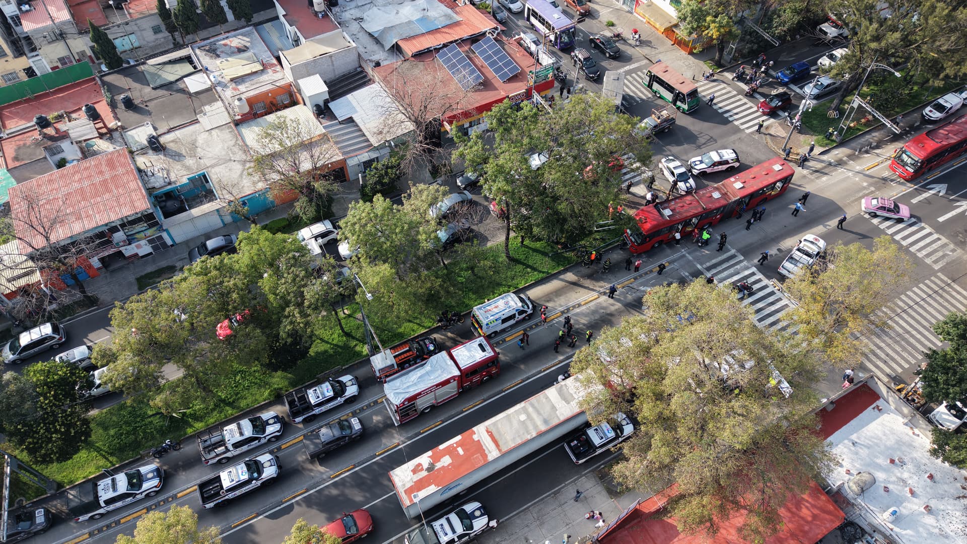 Accidente desde el aire. Foto: N+