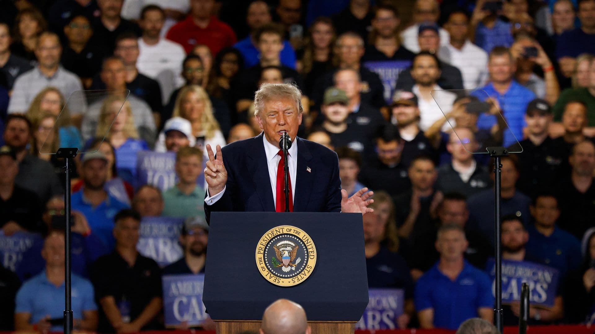 Discurso de Donald Trump en Michigan, el 27 de julio de 2026