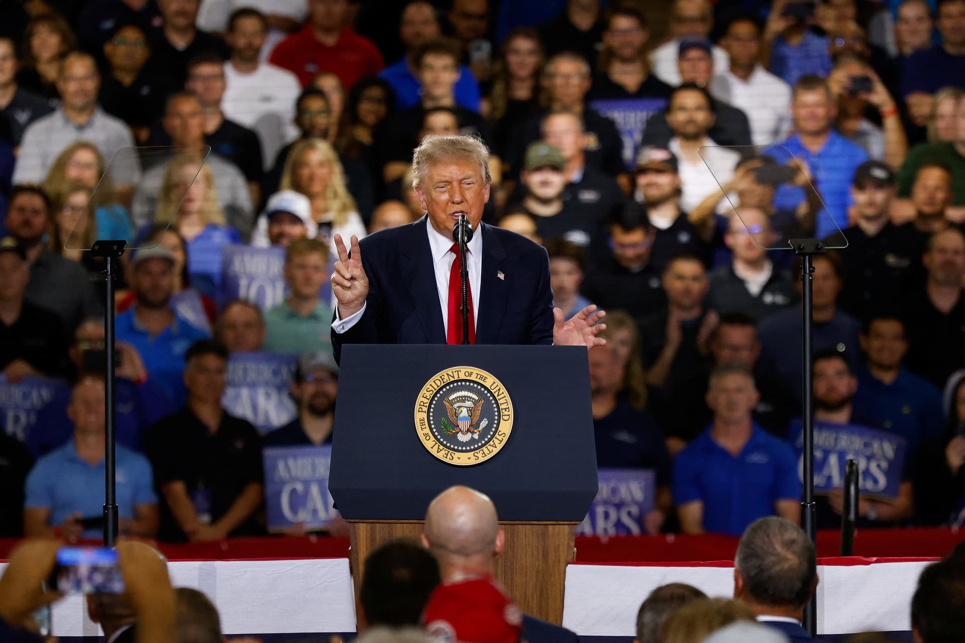 Discurso de Donald Trump en Michigan, el 27 de julio de 2026