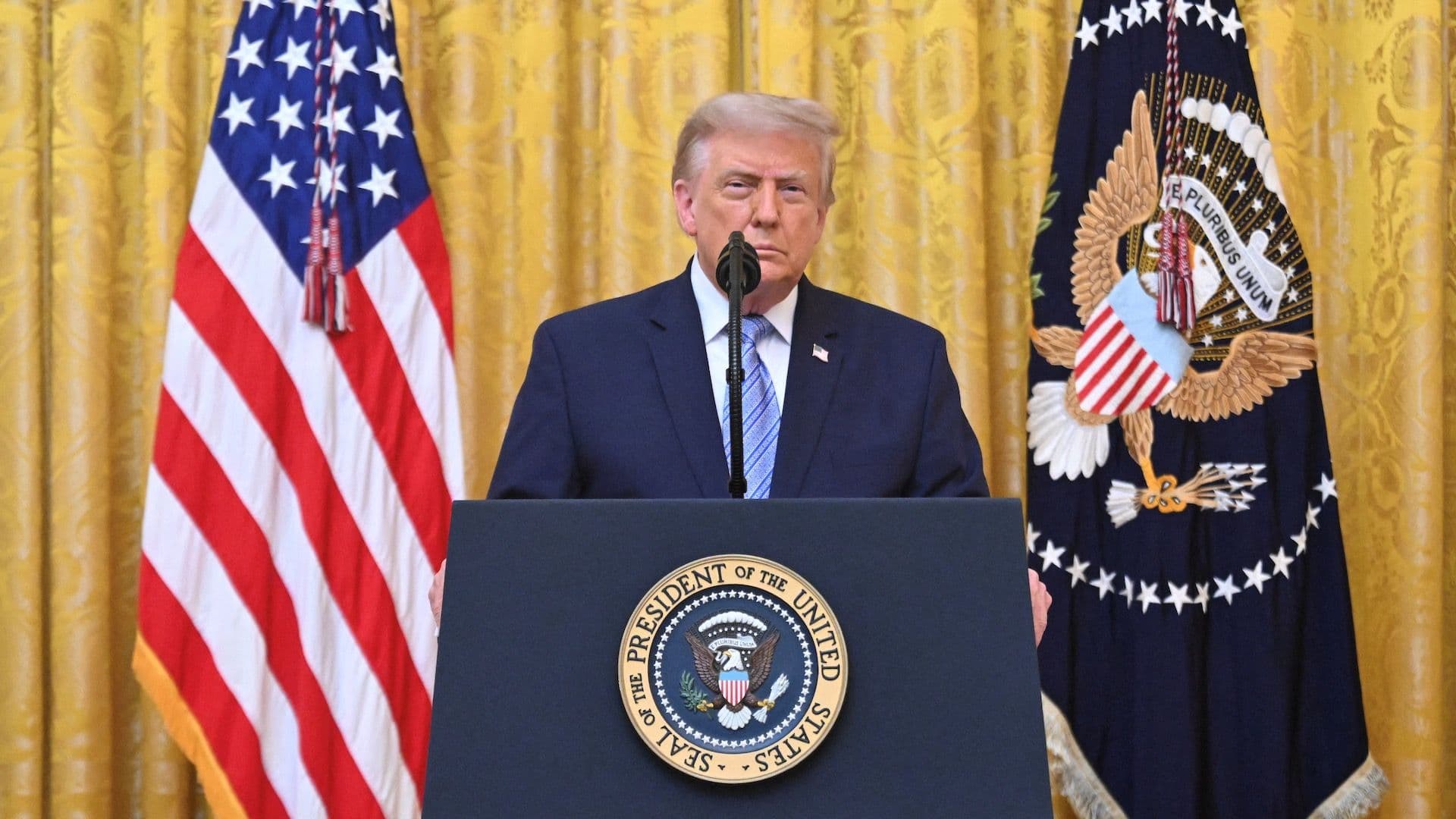 Donald Trump da discurso a la nación