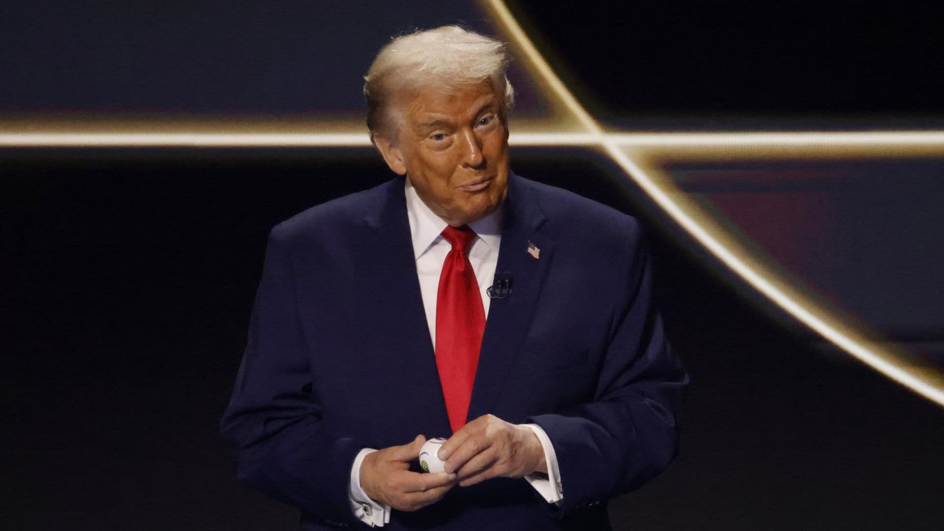 Donald Trump en el sorteo del Mundial 2026