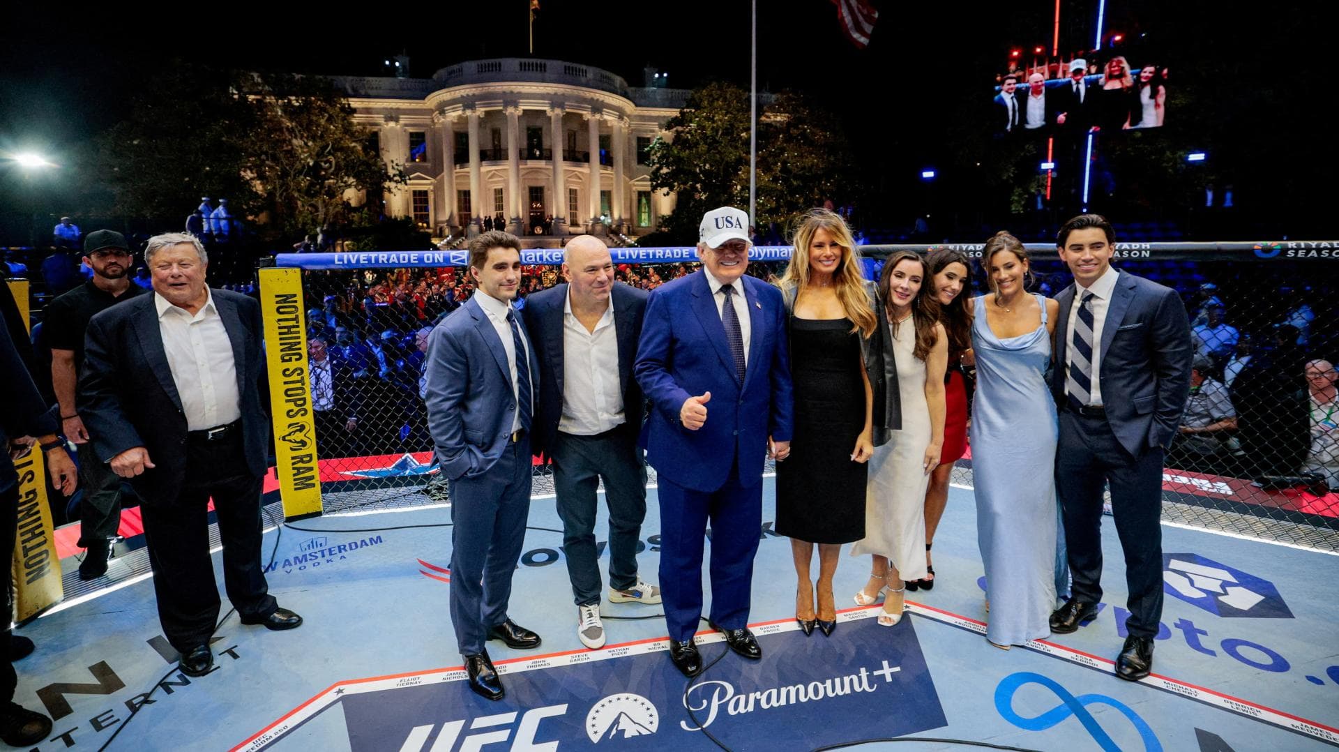 Donald Trump en show de la UFC