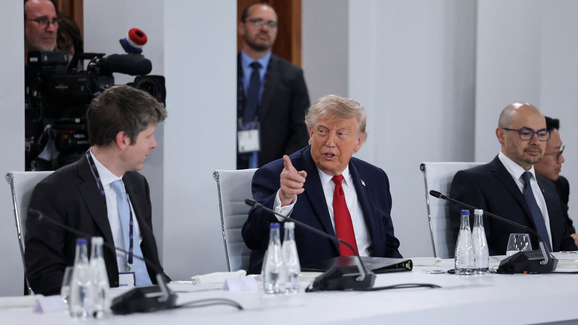 Donald Trump en la cumbre del G7 el 17 de junio 2026