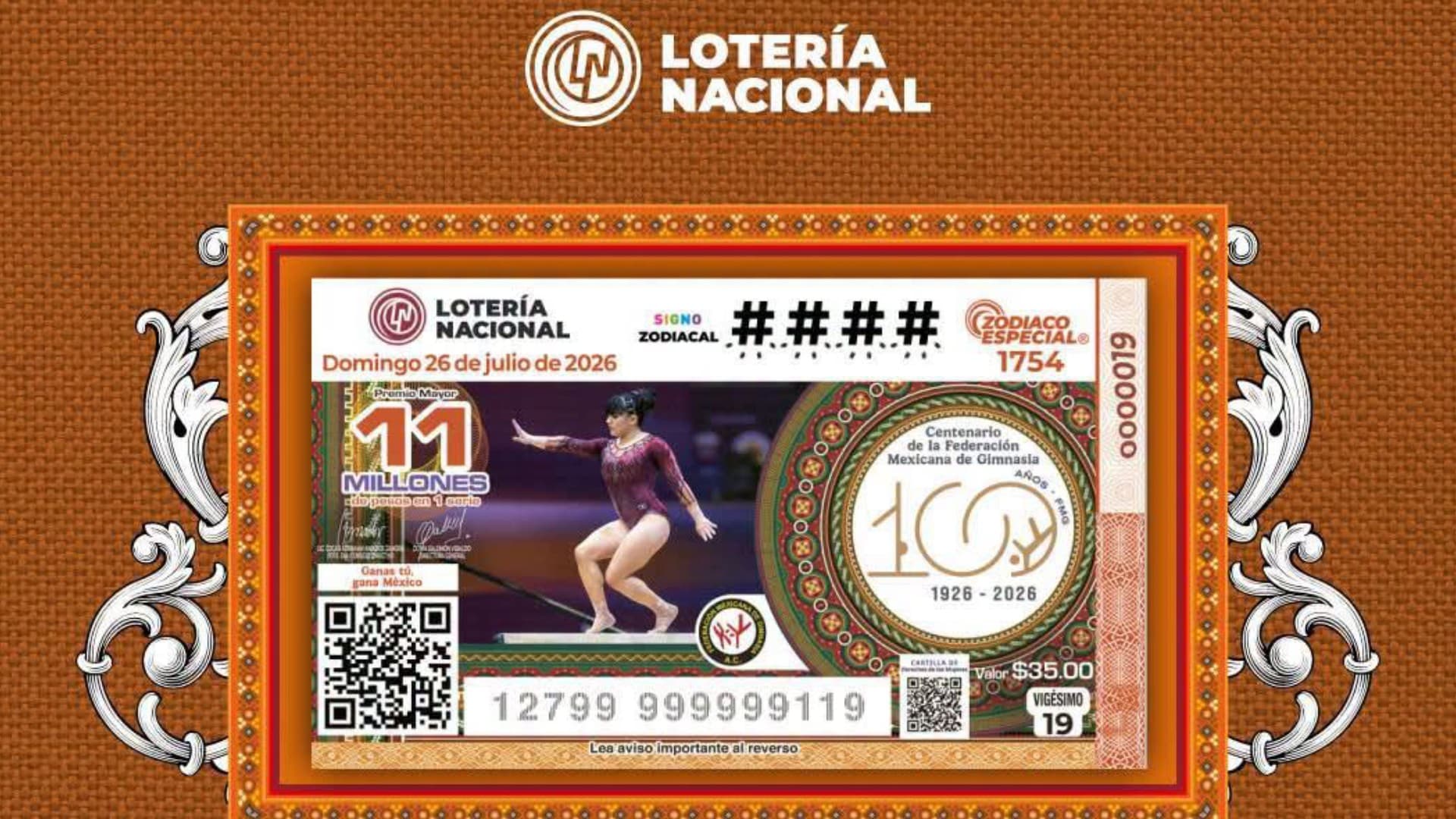 Checa Dónde Cayó Premio Mayor de la Lotería Nacional por Sorteo Zodiaco Especial 1754