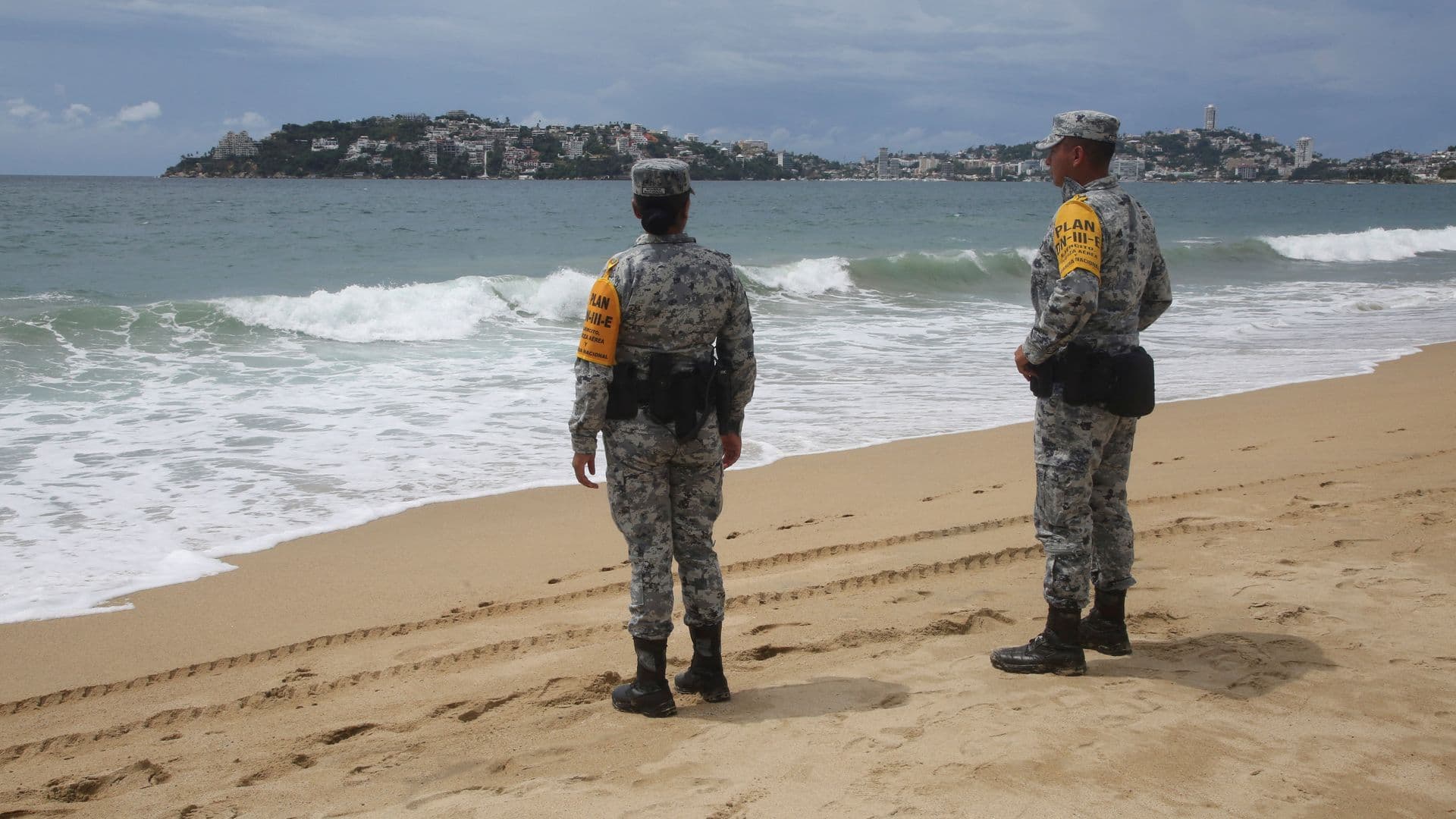 Miembros de la Guardia Nacional en Acapulco