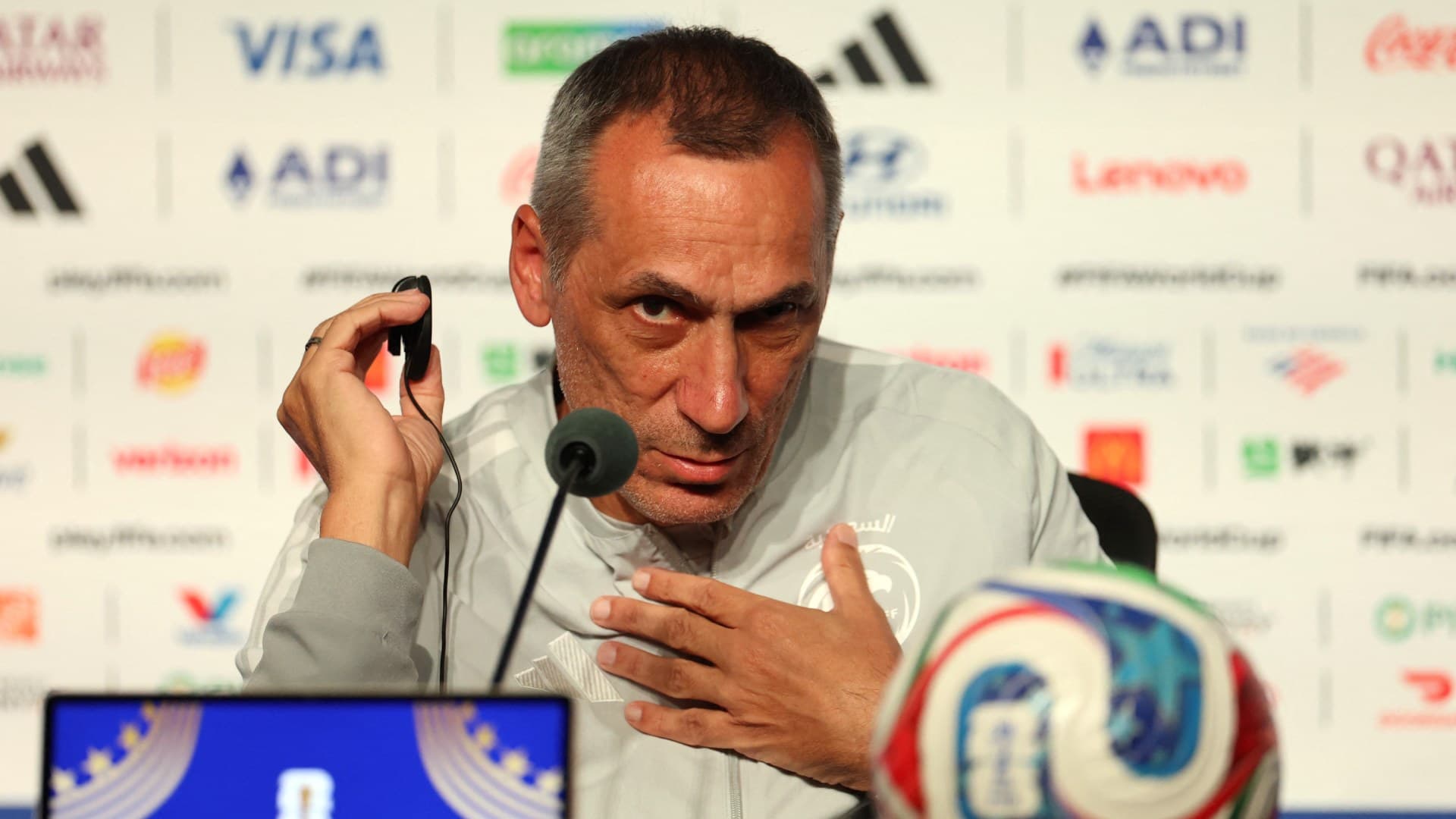 El seleccionador de Arabia Saudí, Georgios Donis. Foto: Reuters