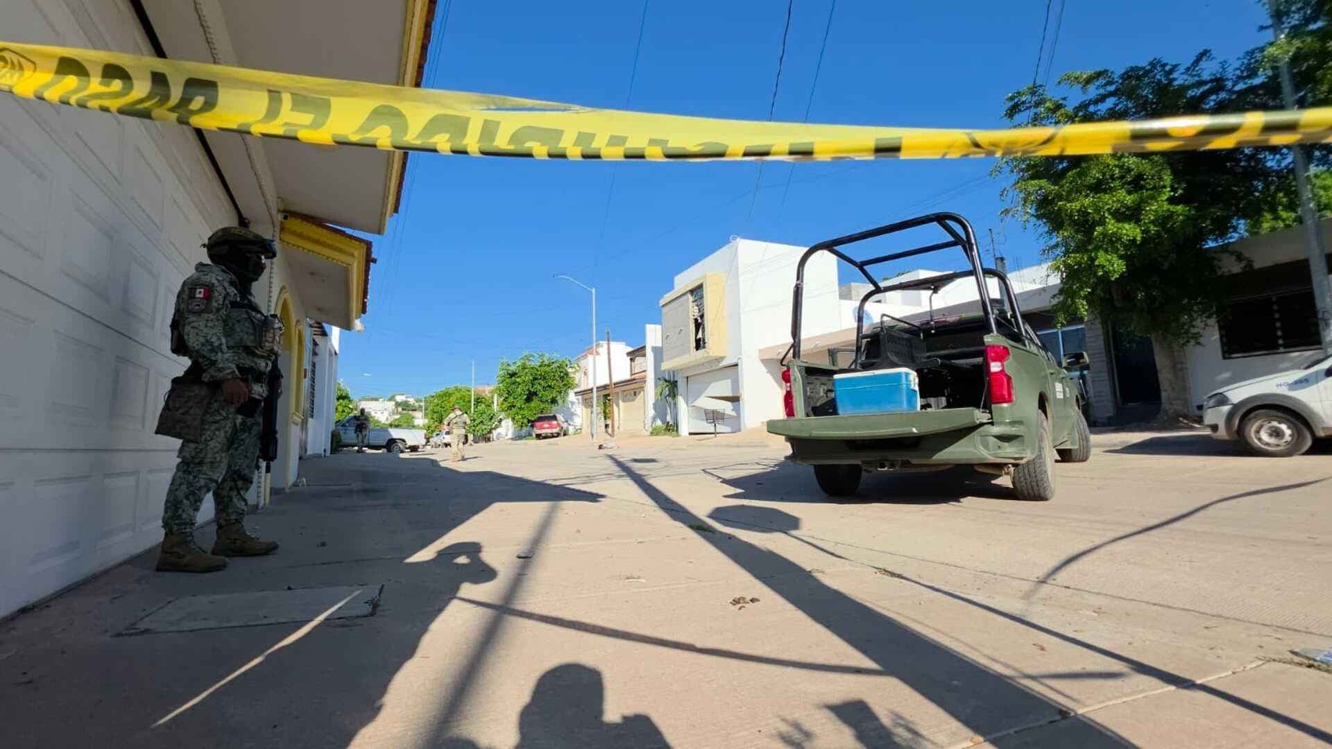 La zona fue resguardada por elementos de la Guardia Nacional.
