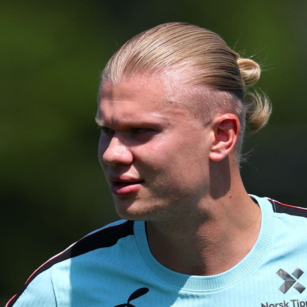 Erling Haaland, delantero de la selección de Noruega.