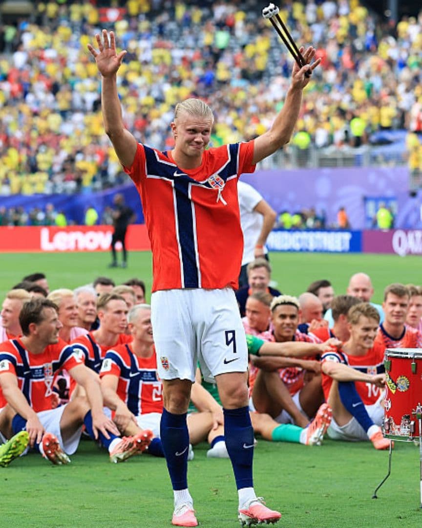 Erling Haaland, jugador de Noruega