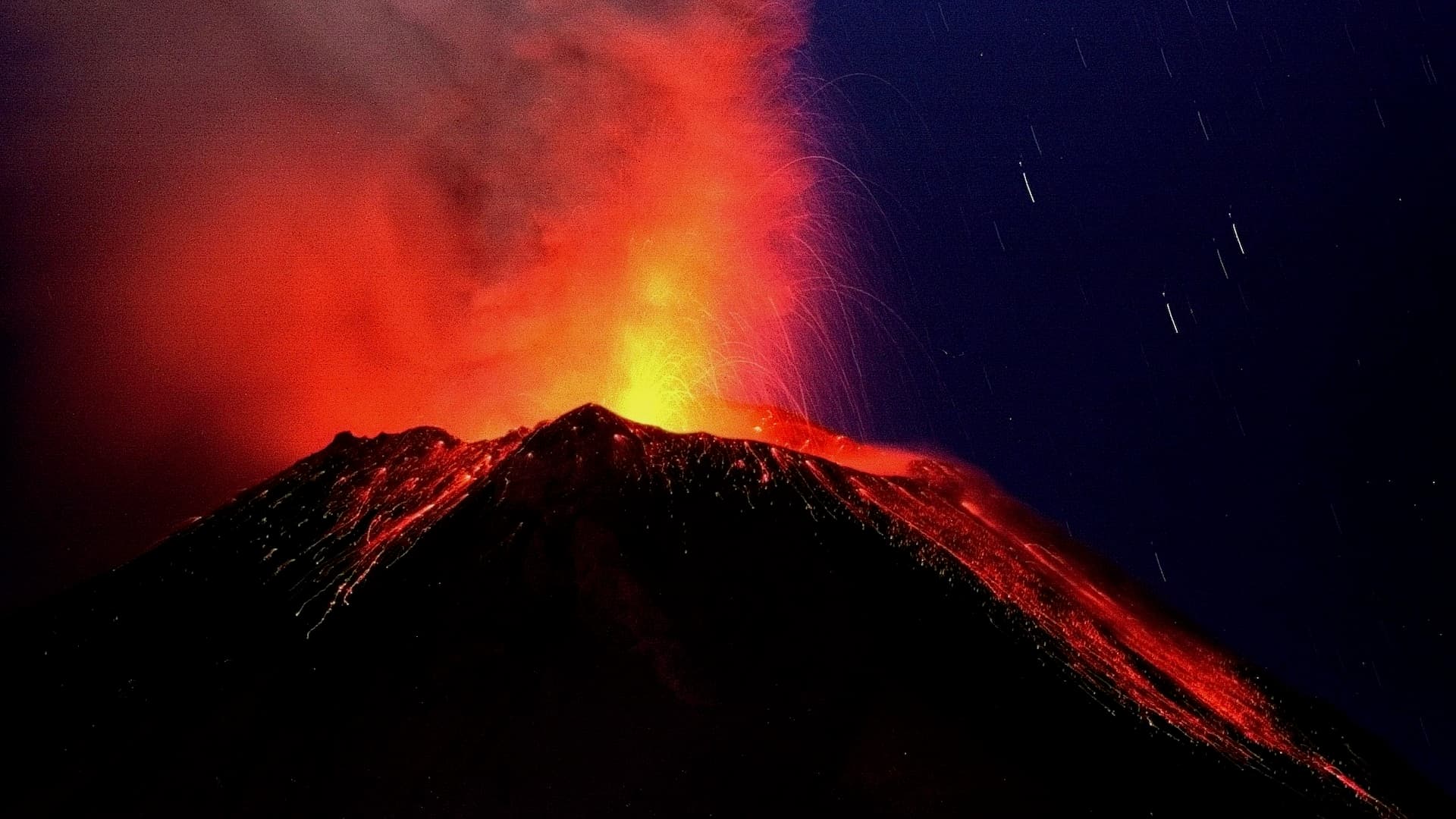 Volcán Popocatépetl en el año 2000