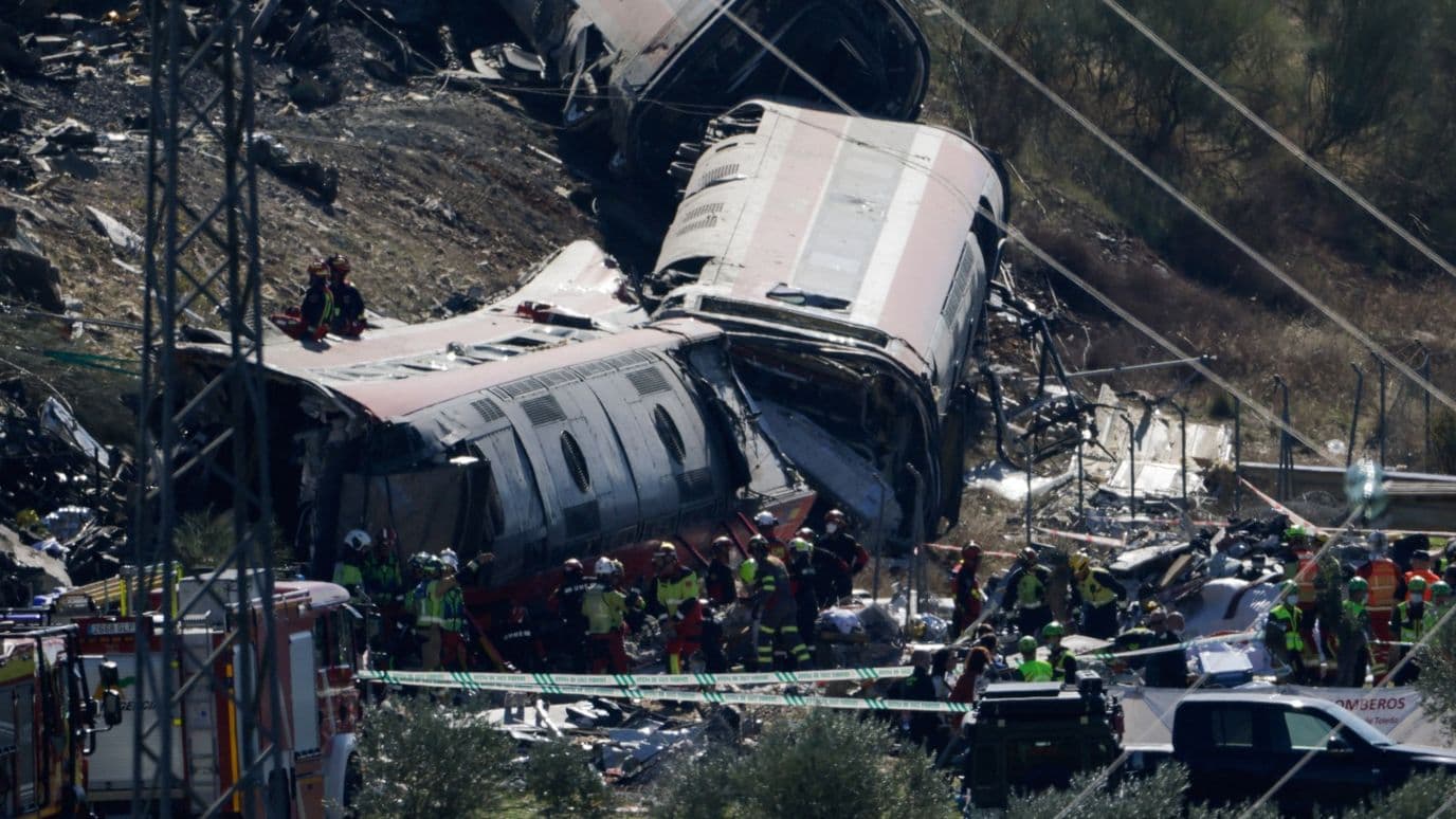 Accidente de trenes en Toledo, España