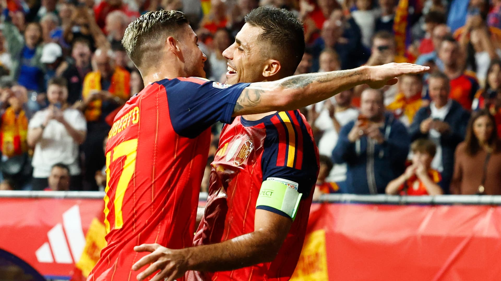 Jugadores de la selección de España