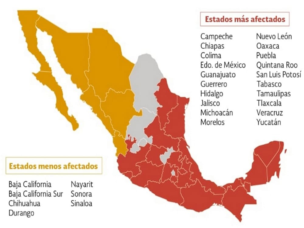 Canícula en México