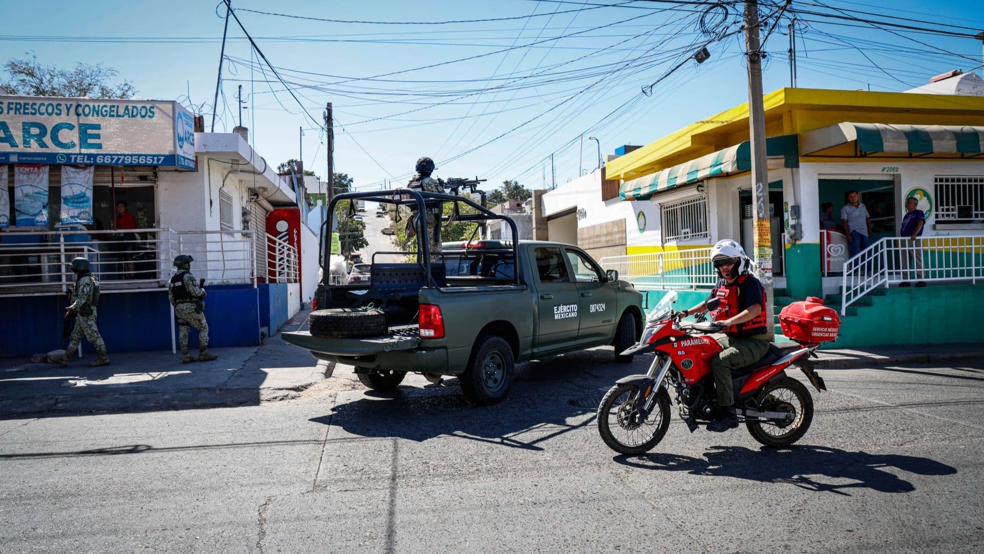 Fuerzas Armadas durante un operativo de seguridad en Sinaloa